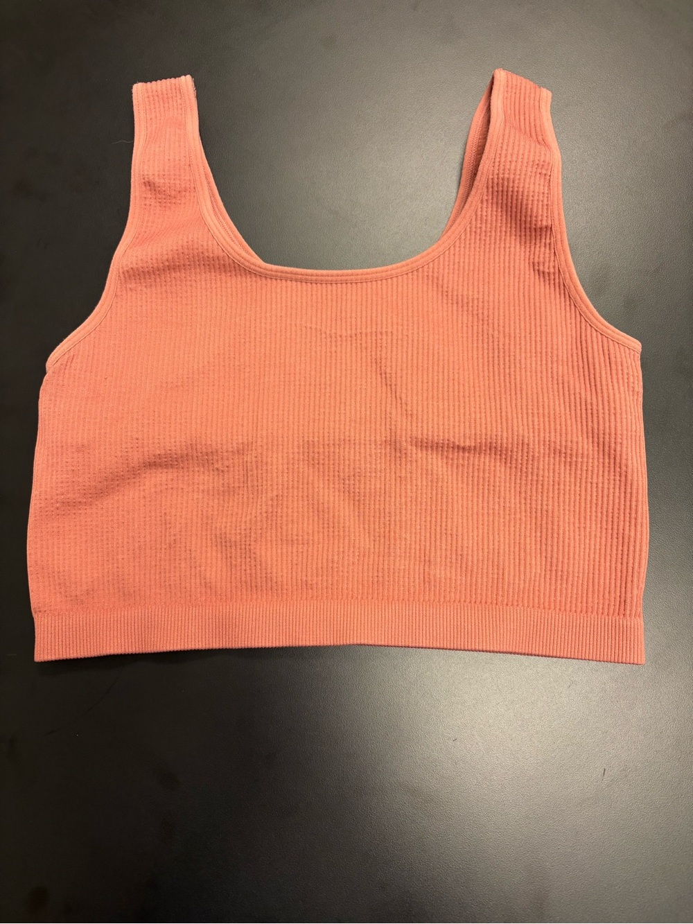 Forever 21 Ribbed Tank Bralette - Coral